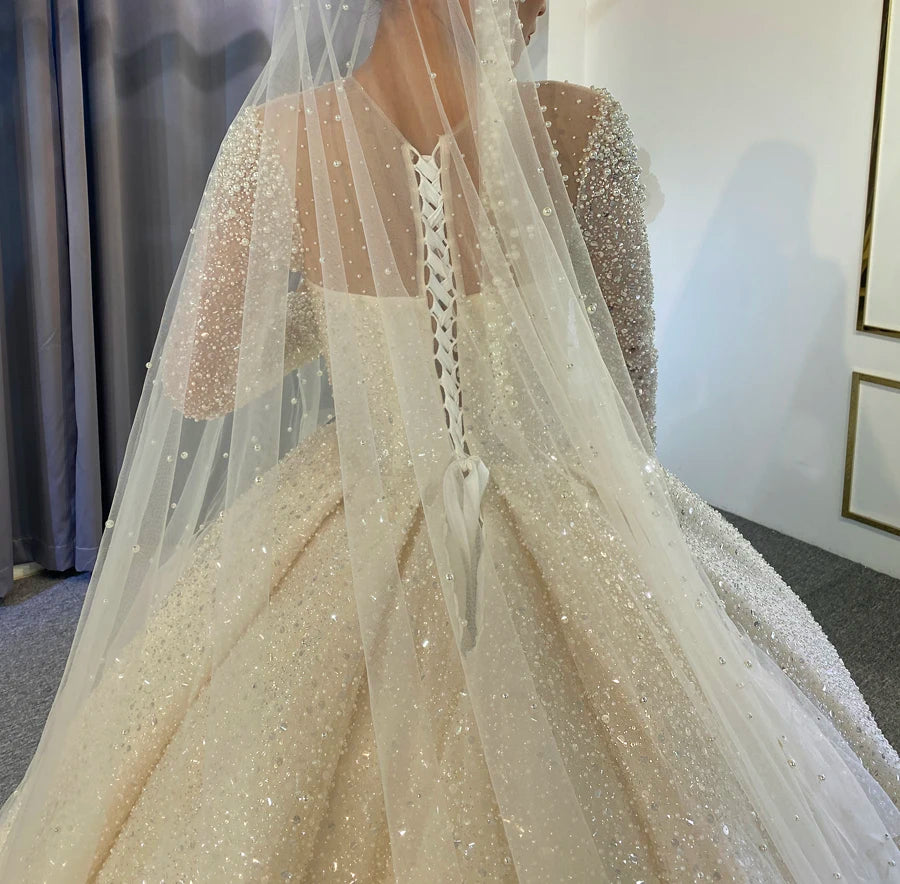 Sparkling Tulle Custom Bridal Gown — Made to Measure