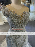 Custom Ruffle Mermaid Wedding Dress
