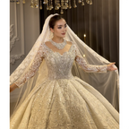 Sparkling Tulle Custom Bridal Gown