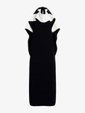 Sanna Women's Dress | Matte Double Crepe, Halter Neck 0
