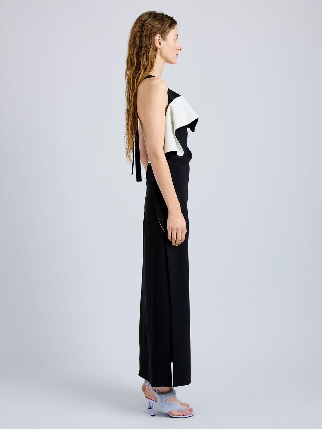 Sanna Women's Dress | Matte Double Crepe, Halter Neck 2