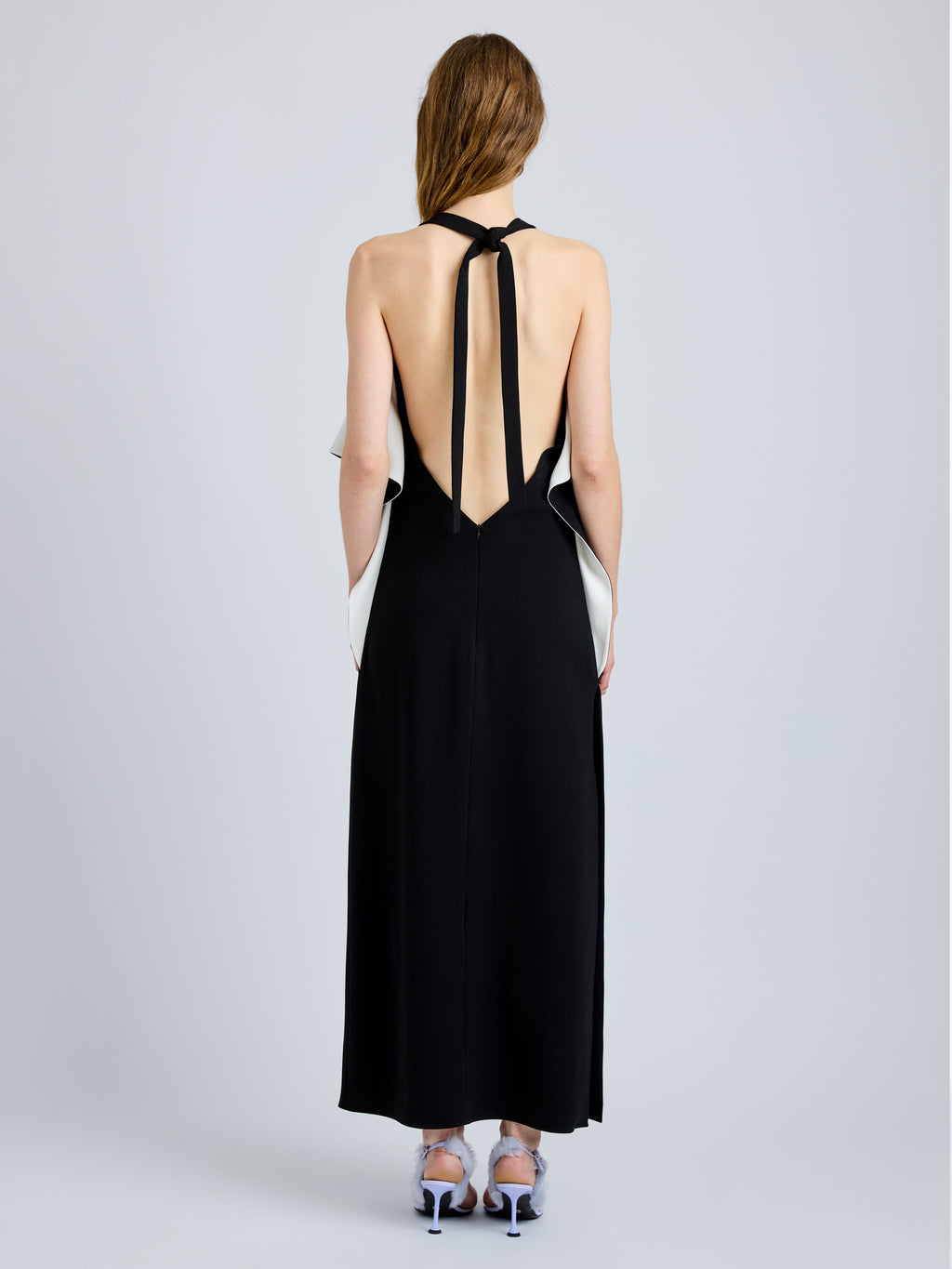 Sanna Women's Dress | Matte Double Crepe, Halter Neck 3