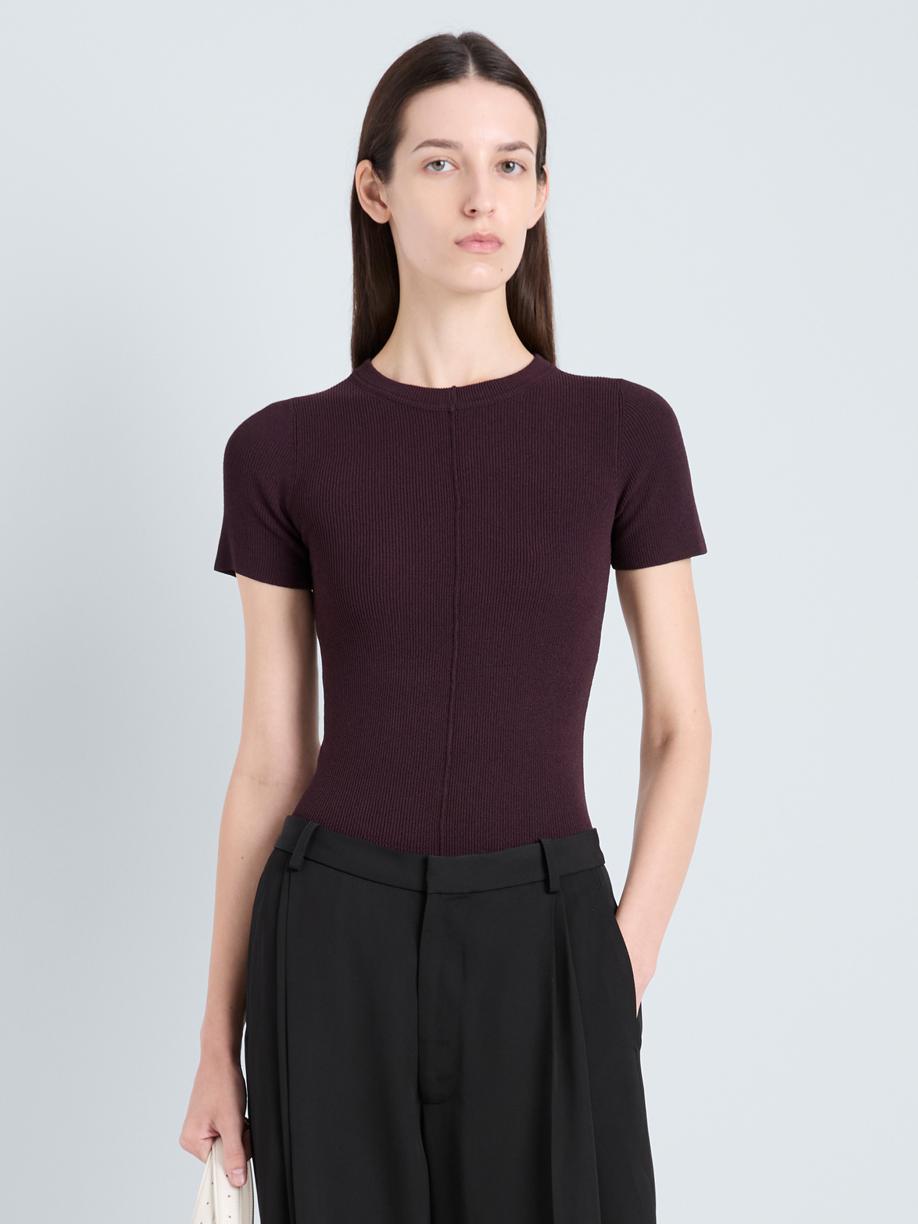 Sapphire Women's Top | Slim Fit Matte Viscose Rib 1