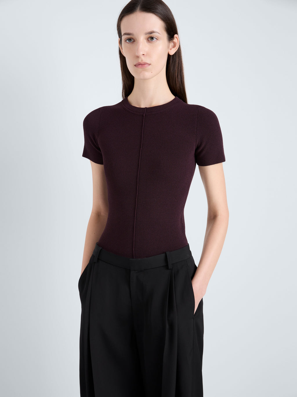 Sapphire Women's Top | Slim Fit Matte Viscose Rib 5