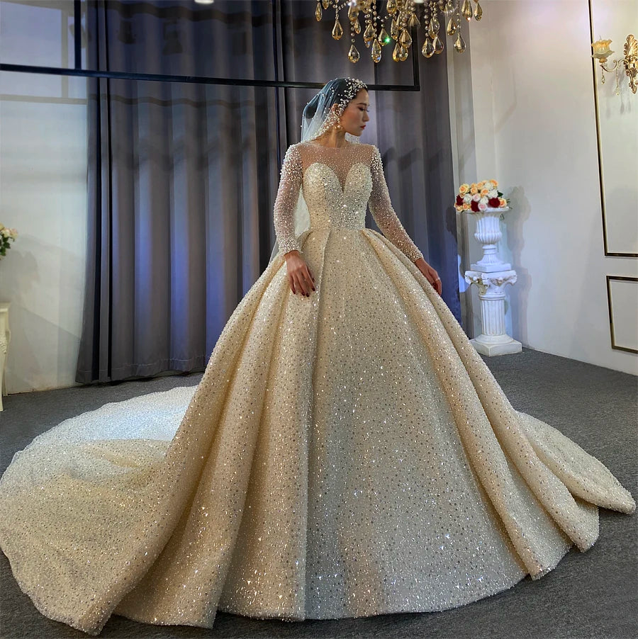 Sparkling Tulle Custom Bridal Gown — Made to Measure