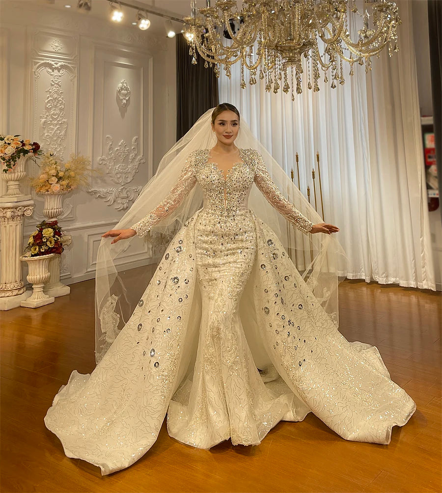 Luxury 3-Wear Wedding Dress