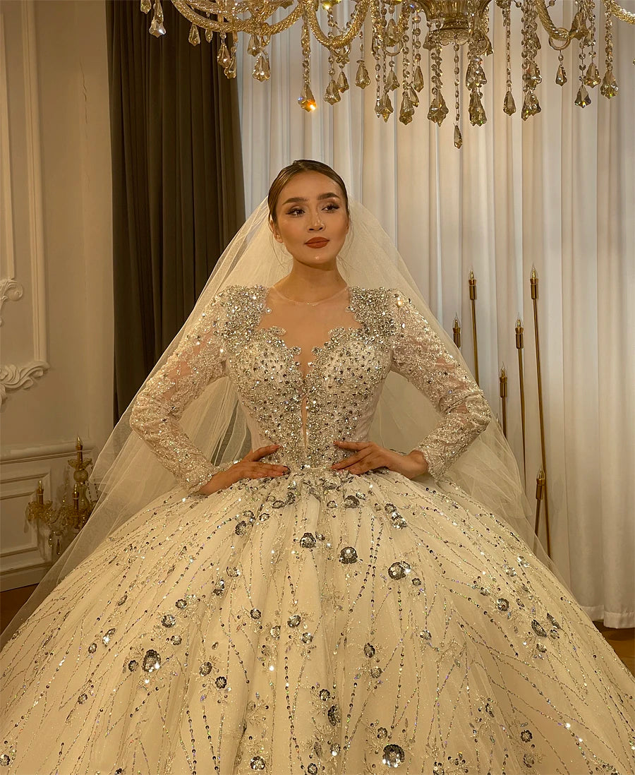 Luxury 3-Wear Wedding Dress