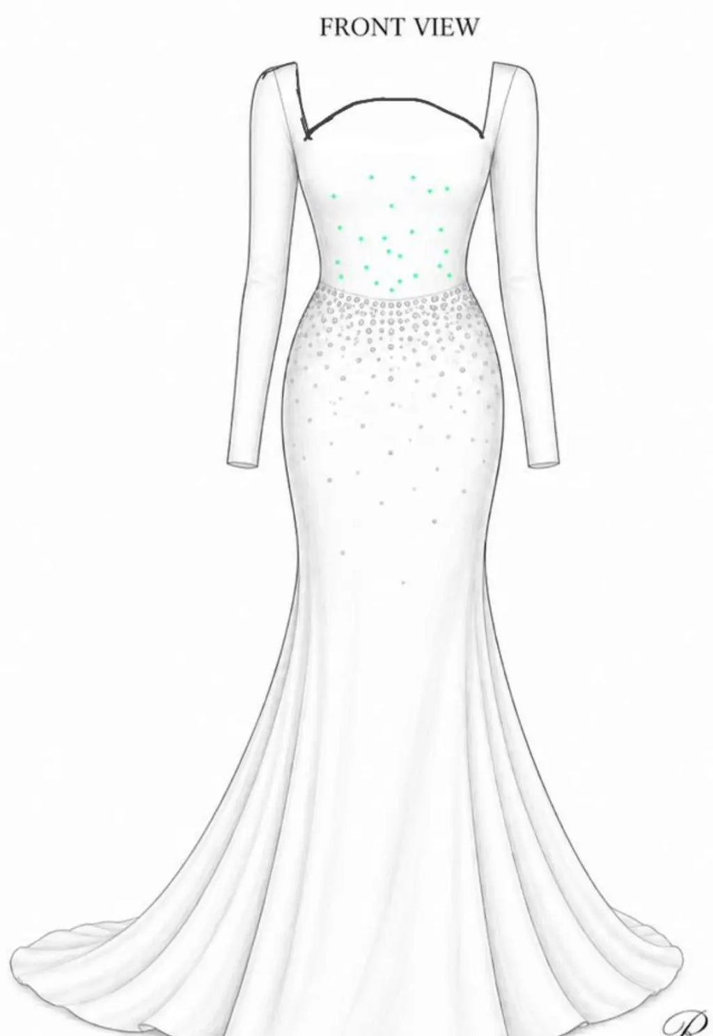 Luxury Ivory Muslim Wedding Dress
