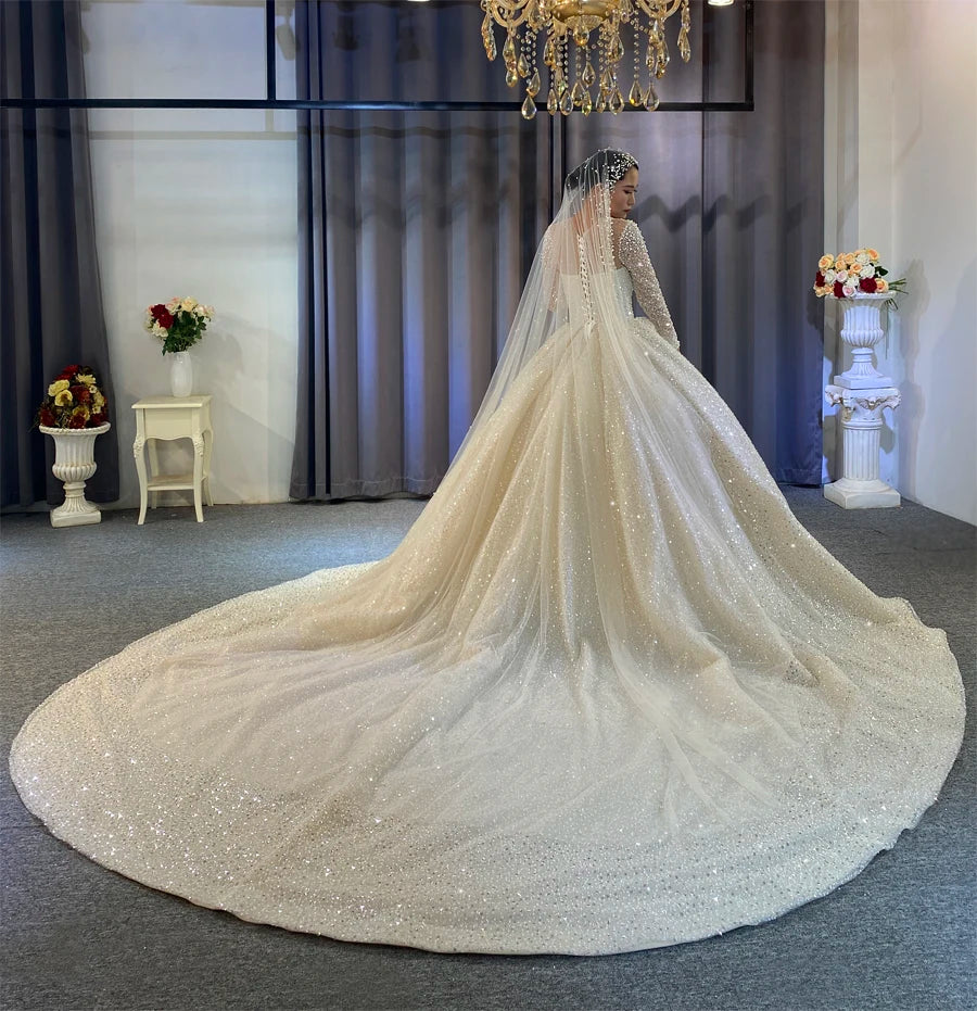 Sparkling Tulle Custom Bridal Gown — Made to Measure