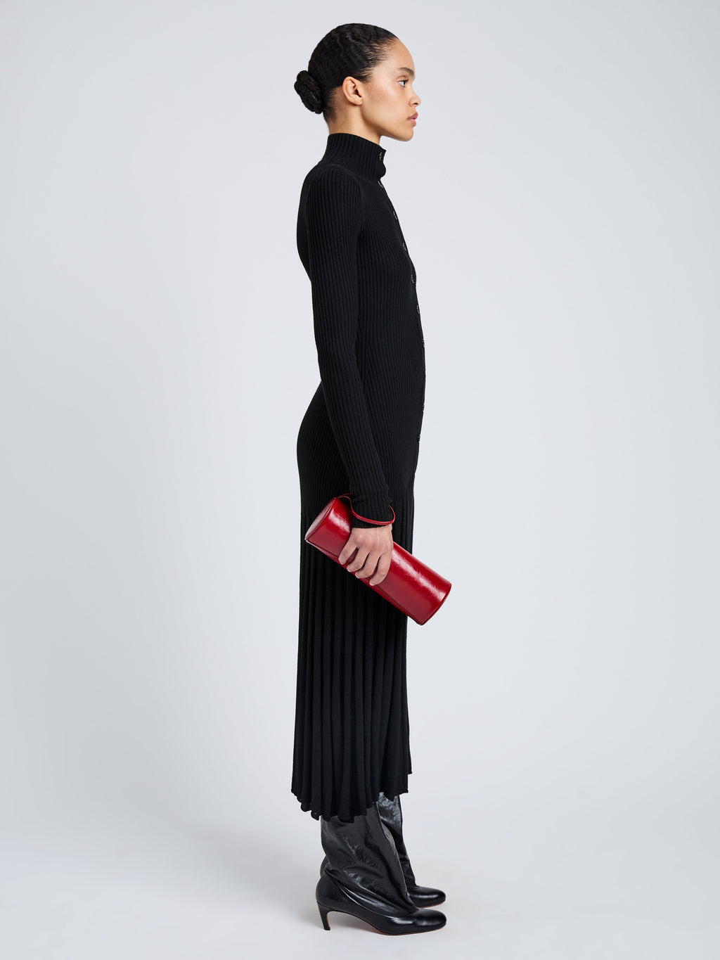Silo Women's Clutch | Shiny Calfskin, Hand-held Design 1