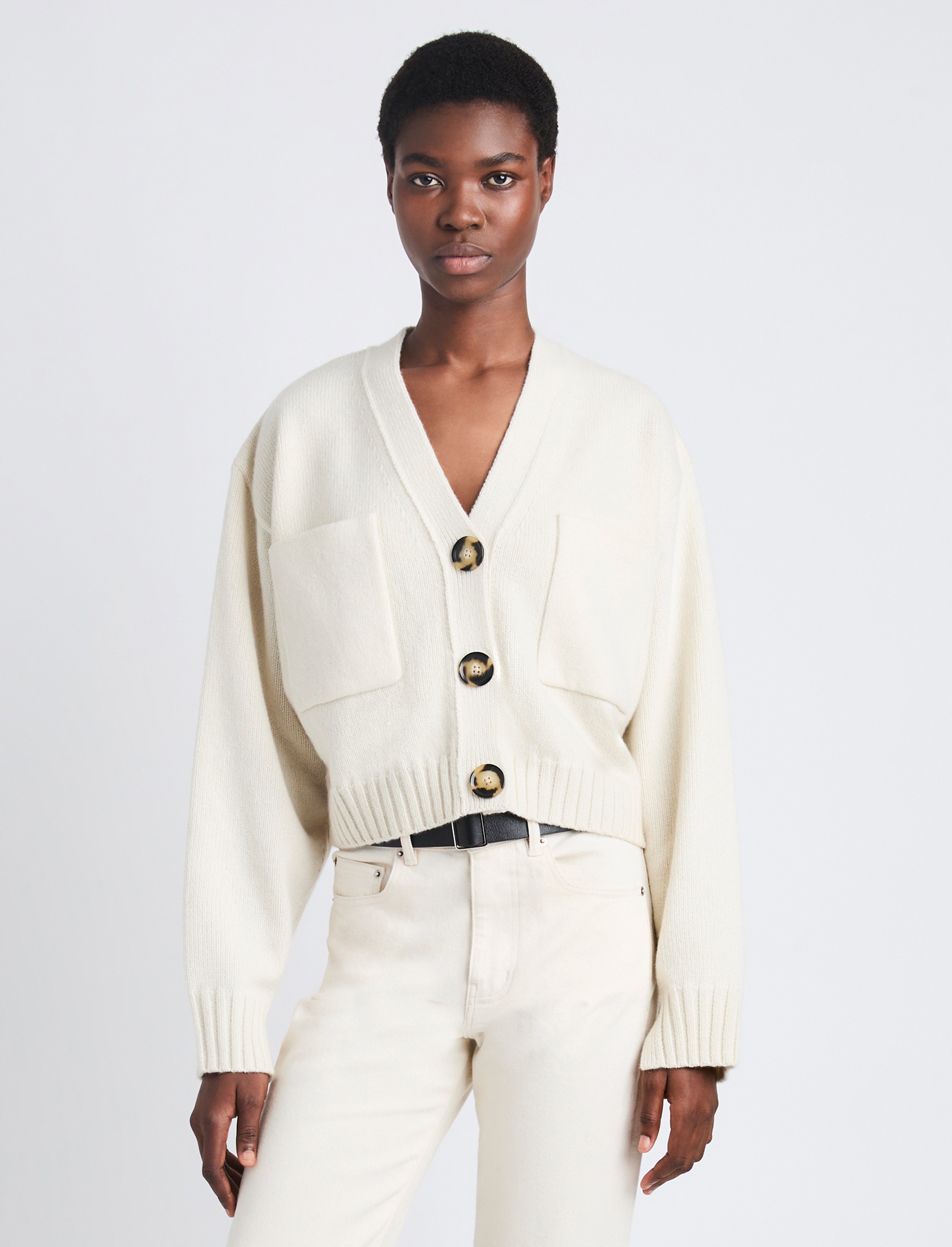 Sofia Women's Cardigan | Eco Cashmere, Cropped Design 1