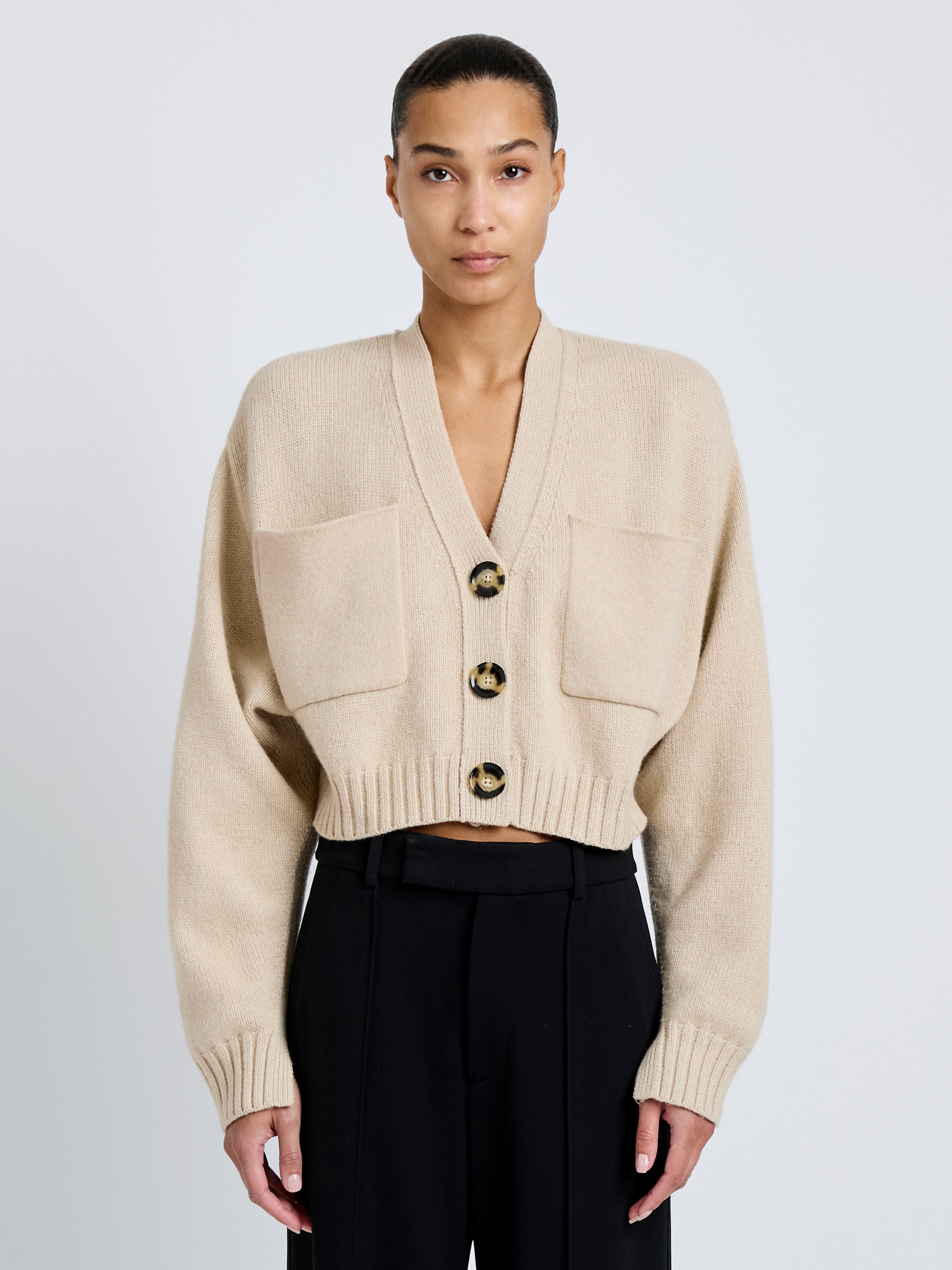 Sofia Women's Cardigan | Eco Cashmere, Cropped Design 4