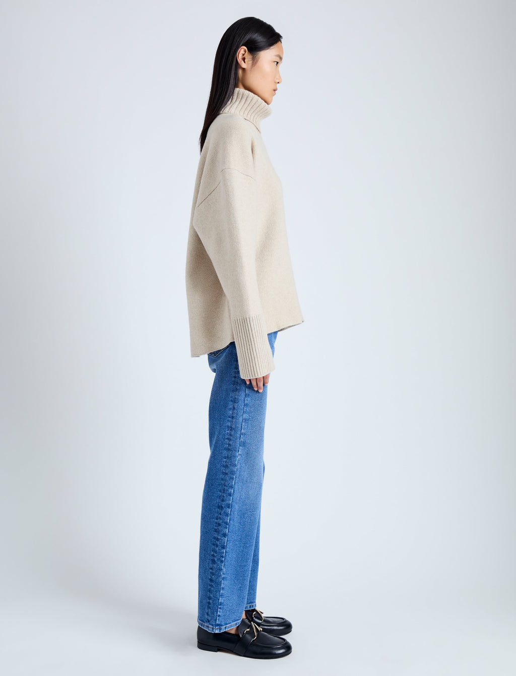 Sophie Women's Turtleneck Sweater | Eco Doubleface Cashmere 3