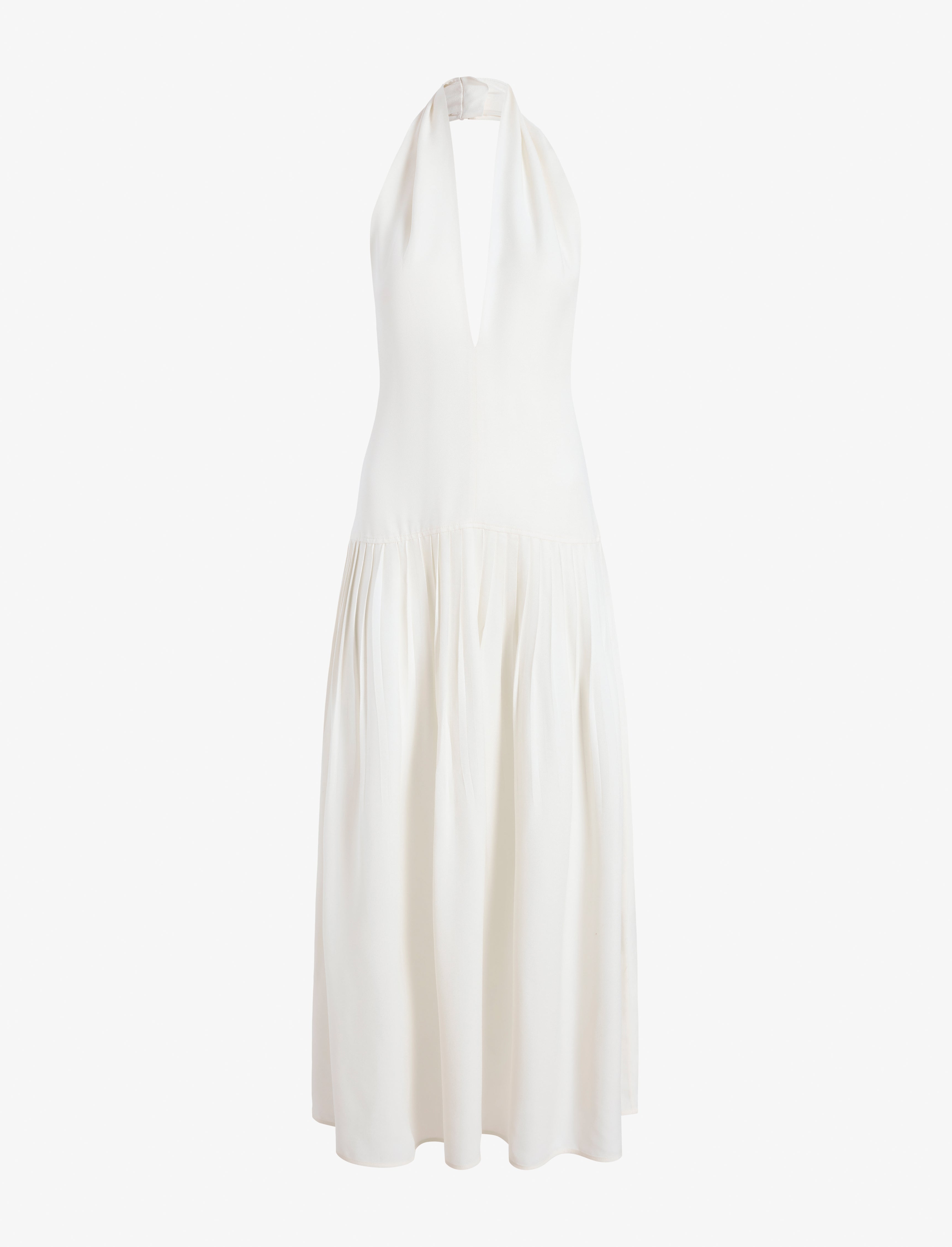 Tala Women's Maxi Dress | Viscose Georgette, Elegant Halter Neck 0