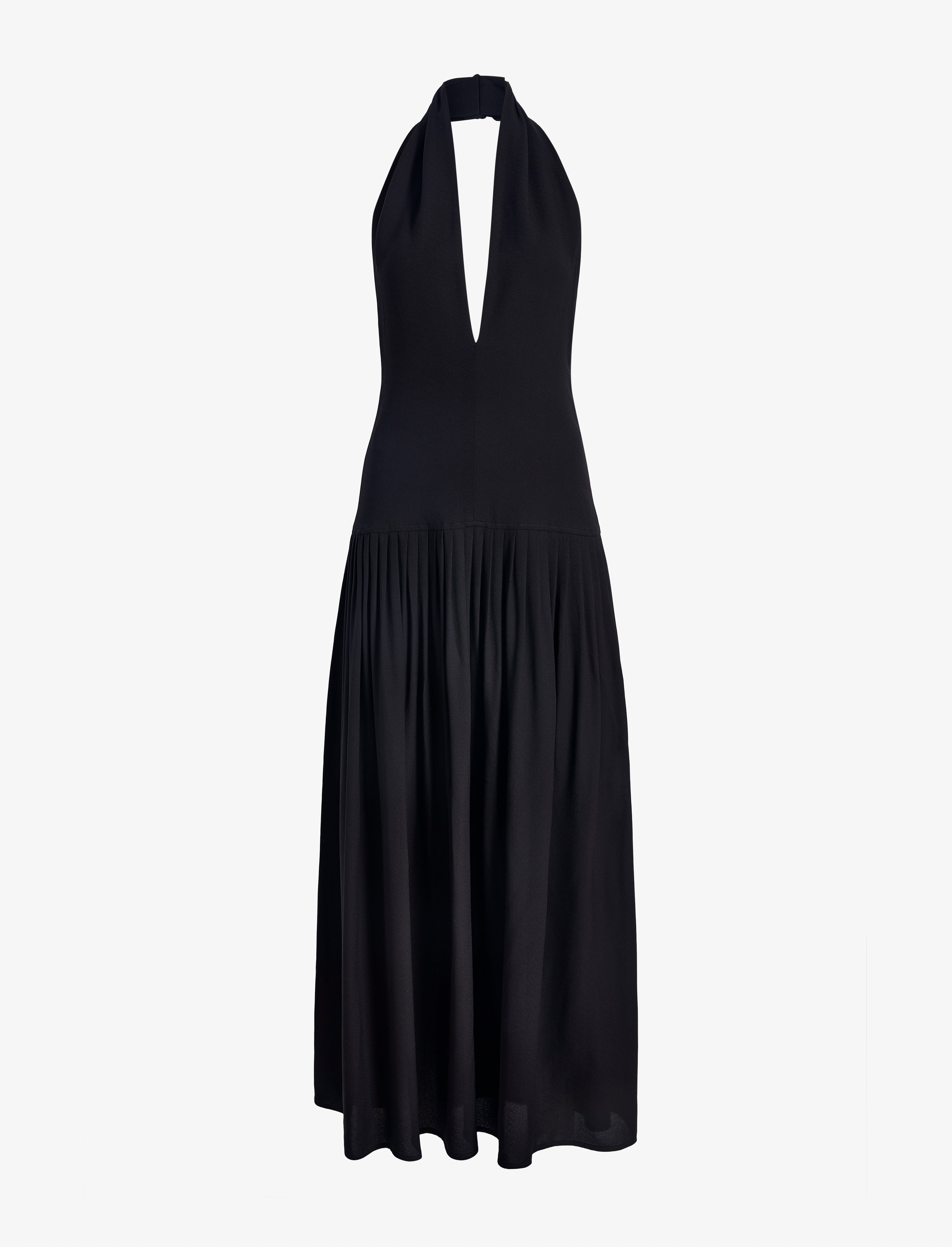 Tara Women's Maxi Dress | Viscose Georgette, Halter Neck 0