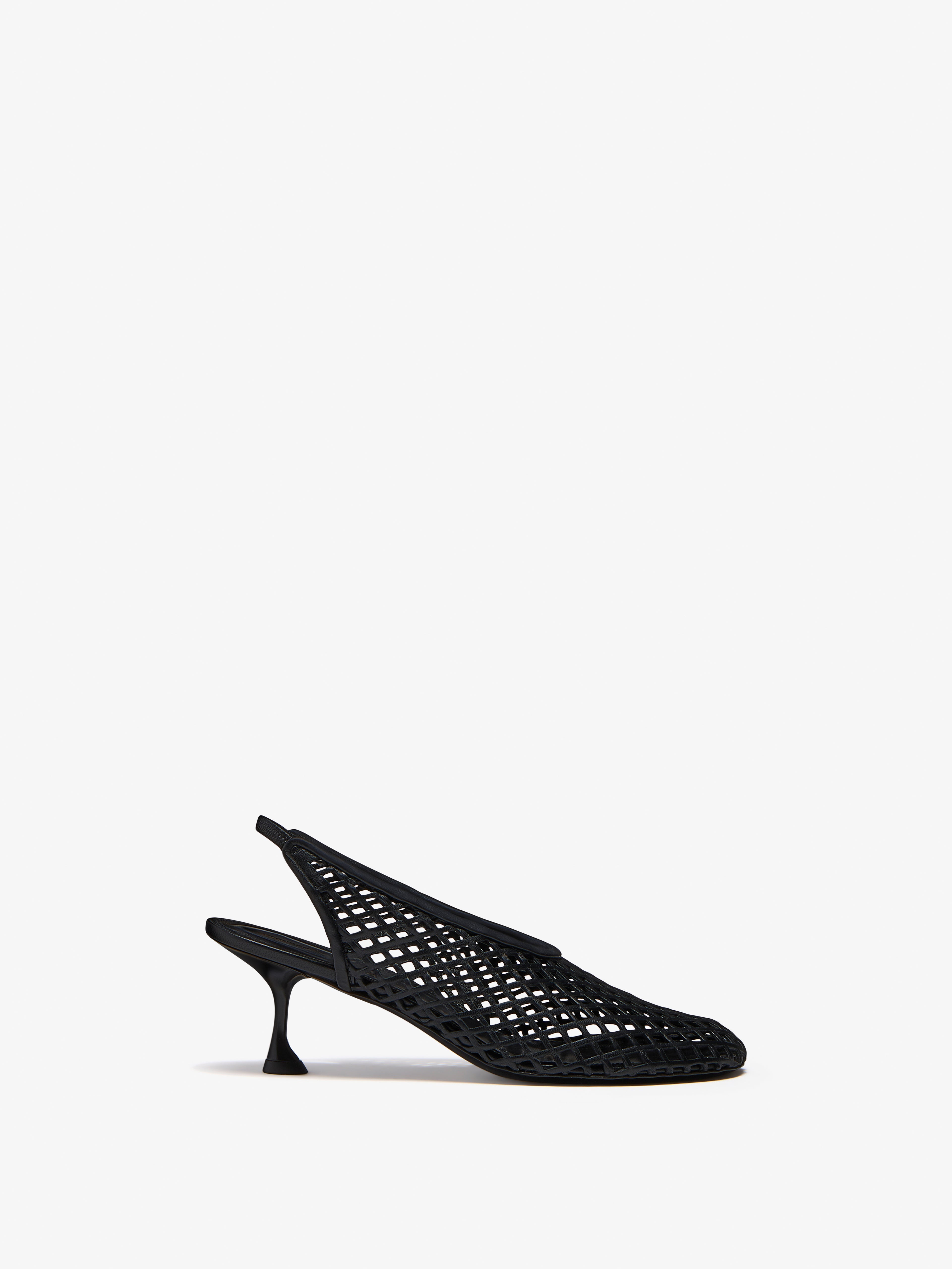 Tee Women's Black Pumps | Nappa Leather, Perforated Design 0