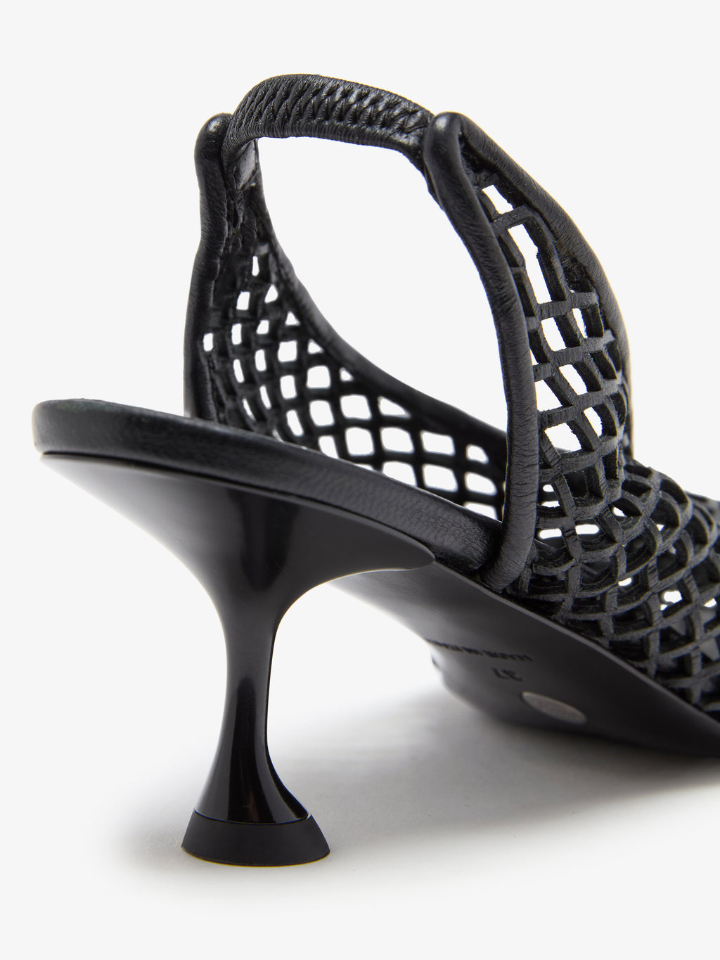 Tee Women's Black Pumps | Nappa Leather, Perforated Design 2
