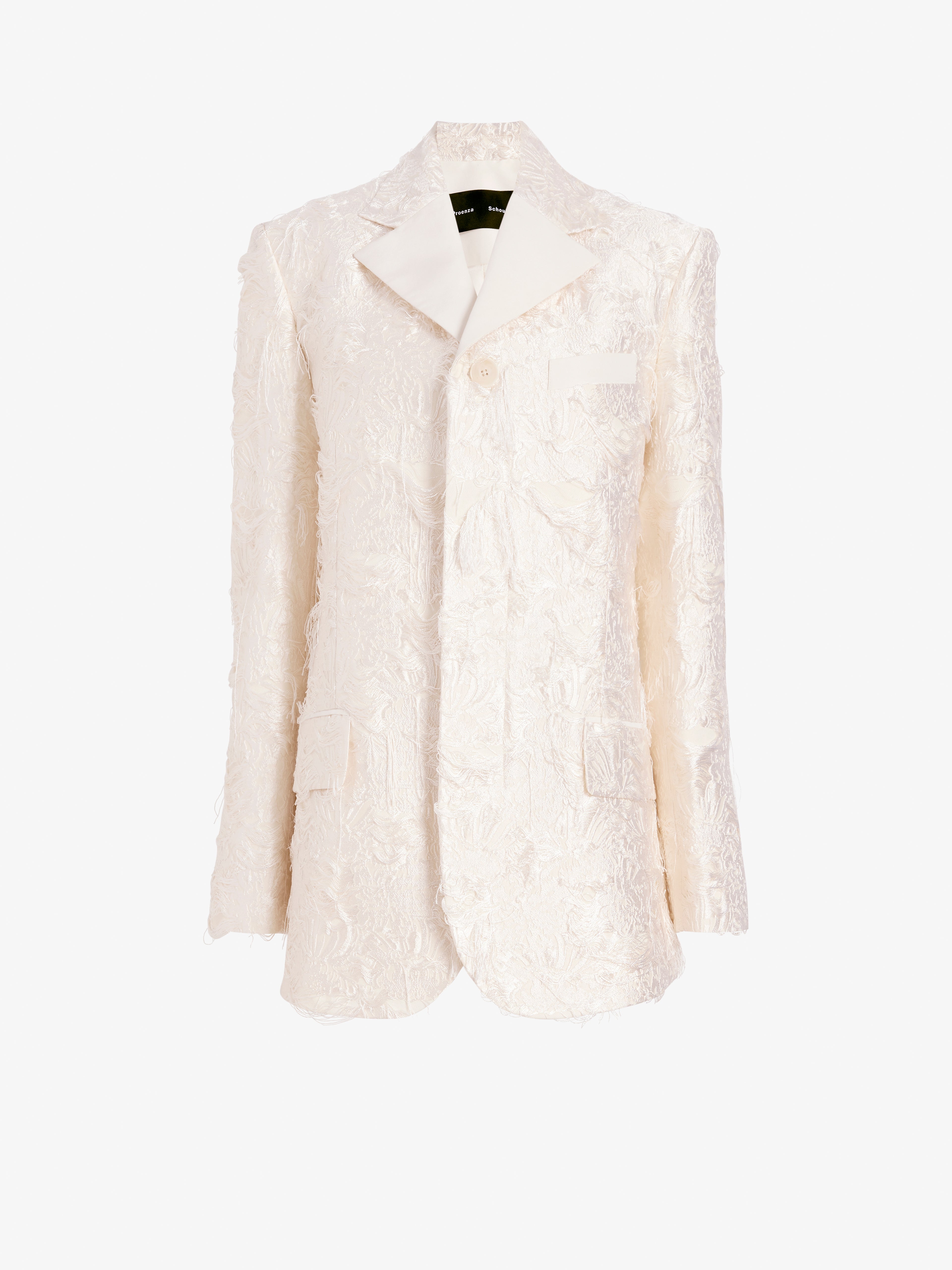 Thea Women's Jacket | Chrysanthemum Float Jacquard, Notched Collar 0