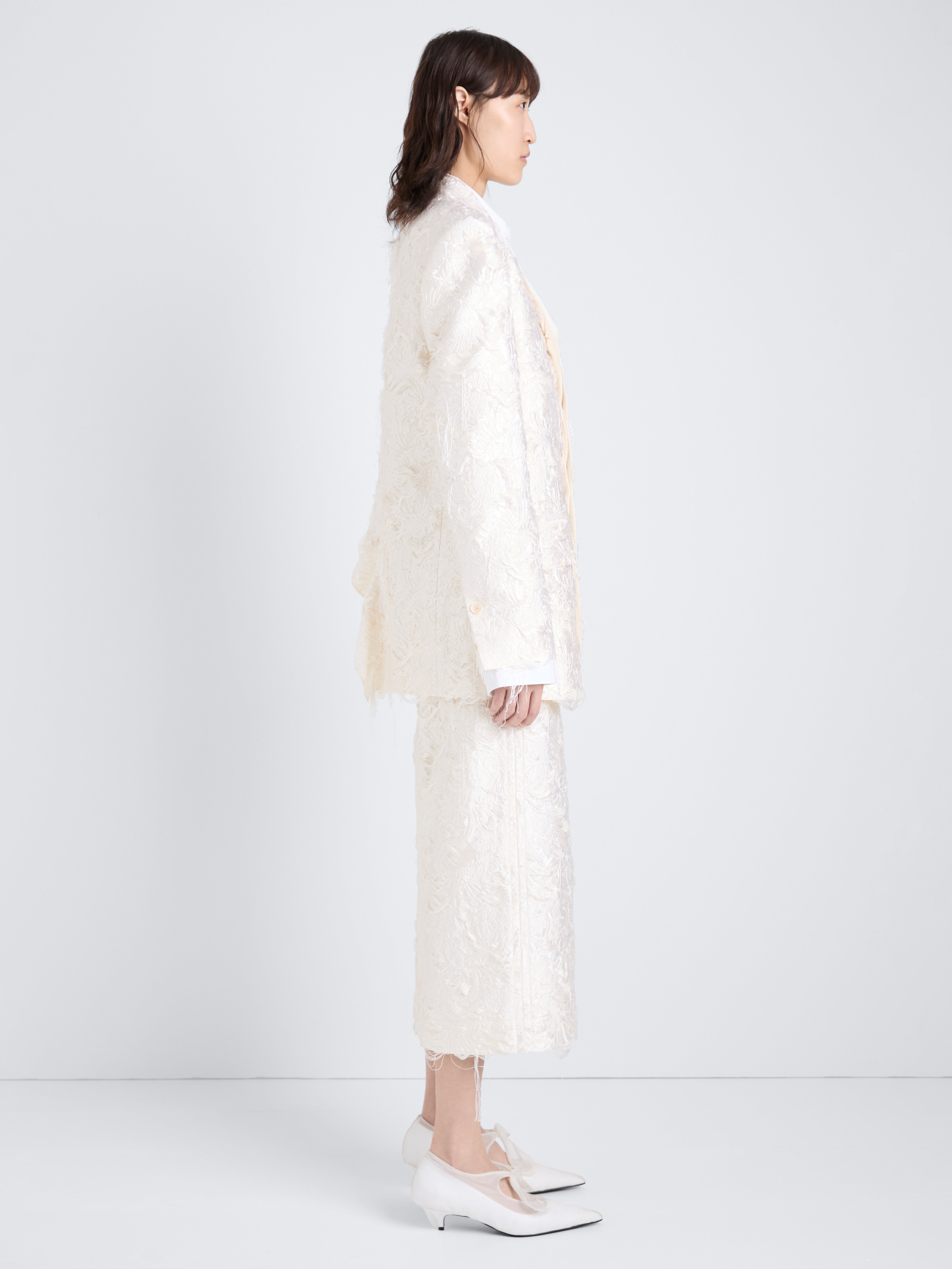 Thea Women's Jacket | Chrysanthemum Float Jacquard, Notched Collar 3