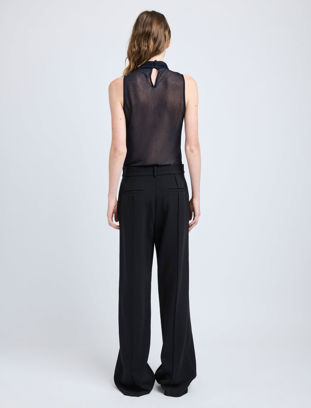 Weyes Women's Pants | High-Rise Matte Double Crepe 3