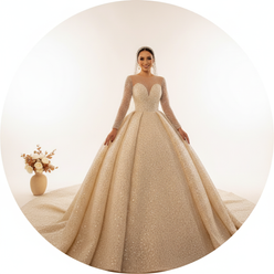 Custom Amanda Novias Wedding Dress - editorial-used-by