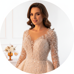 Custom Beaded Mermaid Wedding Dress - editorial-used-by